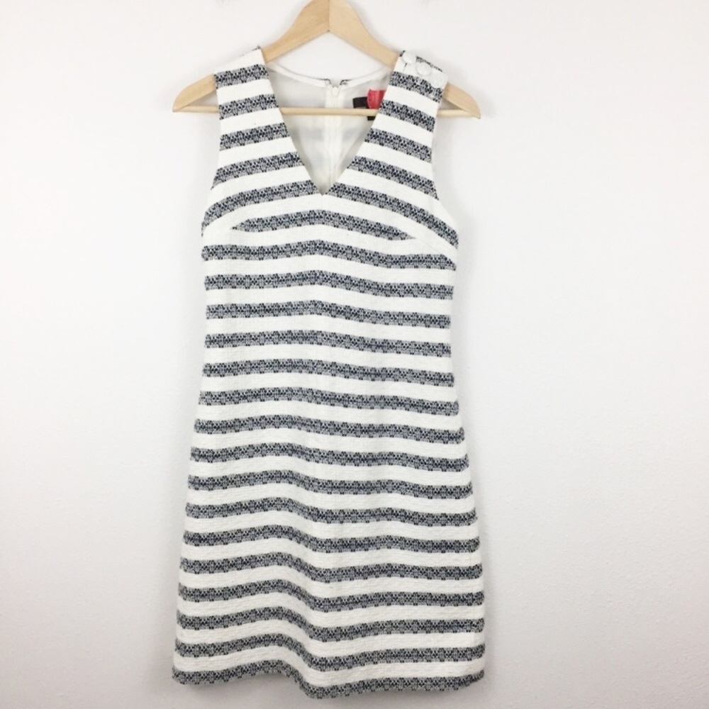 J. Crew Striped Tweed Sheath Dress